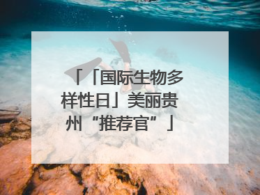 「国际生物多样性日」美丽贵州“推荐官”