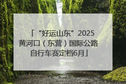 “好运山东”2025黄河口（东营）国际公路自行车赛定档6月