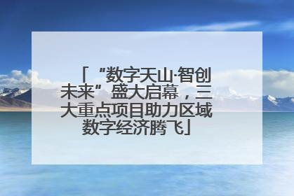 “数字天山·智创未来”盛大启幕，三大重点项目助力区域数字经济腾飞