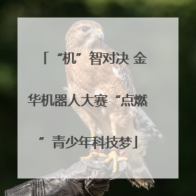 “机”智对决 金华机器人大赛“点燃”青少年科技梦