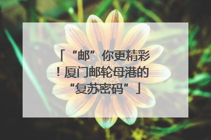 “邮”你更精彩！厦门邮轮母港的“复苏密码”