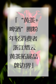 “黄茶+啤酒”圈粉年轻消费者 浙江缙云黄茶拓展品牌边界