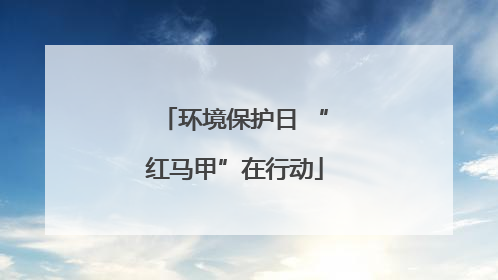 环境保护日 “红马甲”在行动