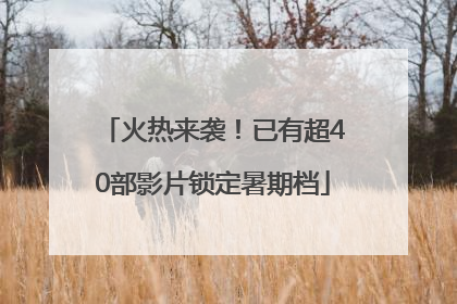 火热来袭！已有超40部影片锁定暑期档