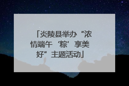 炎陵县举办“浓情端午‘粽’享美好”主题活动