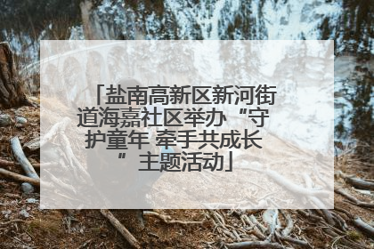 盐南高新区新河街道海嘉社区举办“守护童年 牵手共成长”主题活动