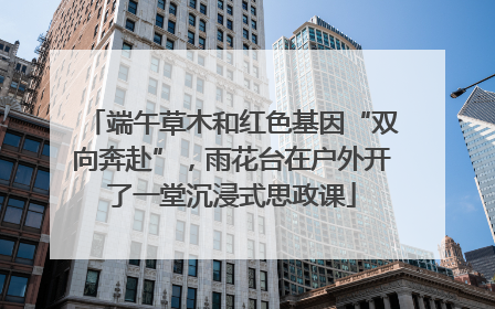 端午草木和红色基因“双向奔赴”，雨花台在户外开了一堂沉浸式思政课