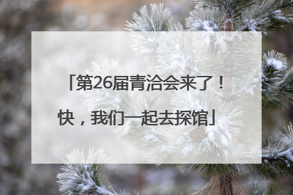 第26届青洽会来了！快，我们一起去探馆