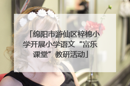 绵阳市游仙区梓棉小学开展小学语文“富乐课堂”教研活动
