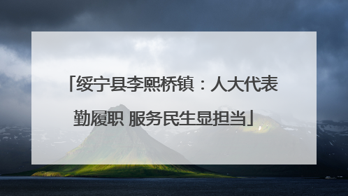 绥宁县李熙桥镇：人大代表勤履职 服务民生显担当