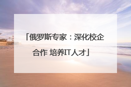俄罗斯专家：深化校企合作 培养IT人才