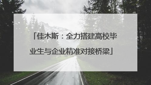 佳木斯：全力搭建高校毕业生与企业精准对接桥梁