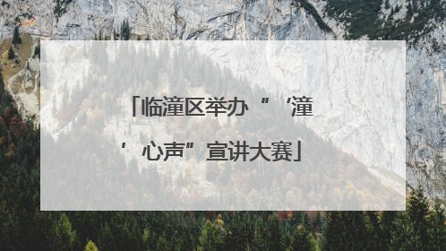 临潼区举办“‘潼’心声”宣讲大赛