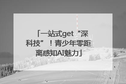 一站式get“深科技”！青少年零距离感知AI魅力