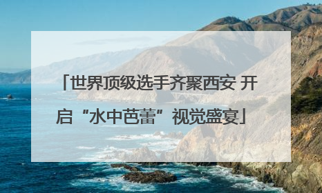 世界顶级选手齐聚西安 开启“水中芭蕾”视觉盛宴