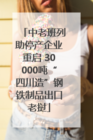 中老班列助停产企业重启 30000吨“四川造”钢铁制品出口老挝
