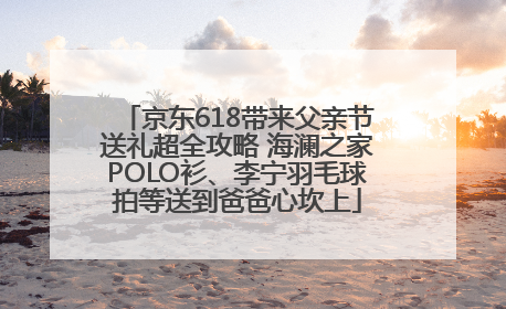京东618带来父亲节送礼超全攻略 海澜之家POLO衫、李宁羽毛球拍等送到爸爸心坎上