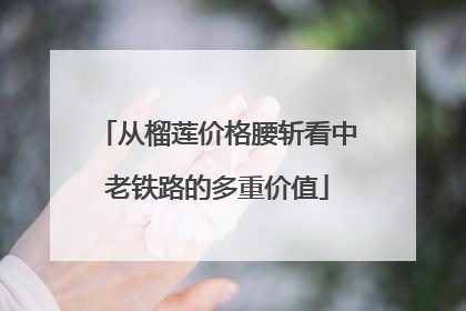 从榴莲价格腰斩看中老铁路的多重价值