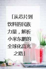 从芯片到饮料的民族力量，解析小米东鹏的全球化高光之路