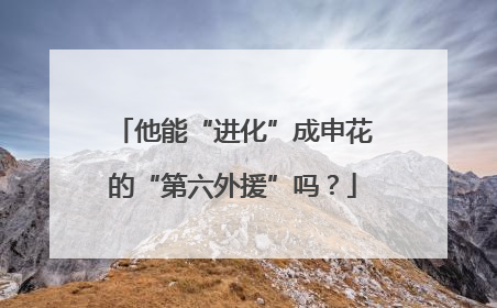 他能“进化”成申花的“第六外援”吗？