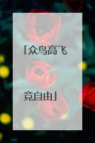 众鸟高飞竞自由