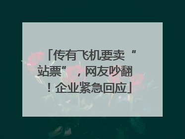 传有飞机要卖“站票”，网友吵翻！企业紧急回应