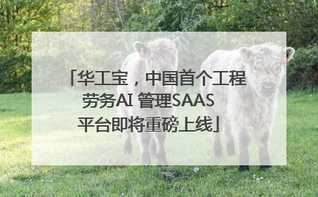 华工宝，中国首个工程劳务AI 管理SAAS平台即将重磅上线