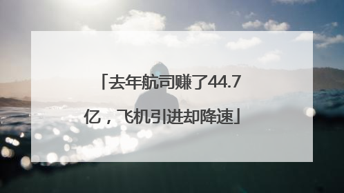 去年航司赚了44.7亿，飞机引进却降速