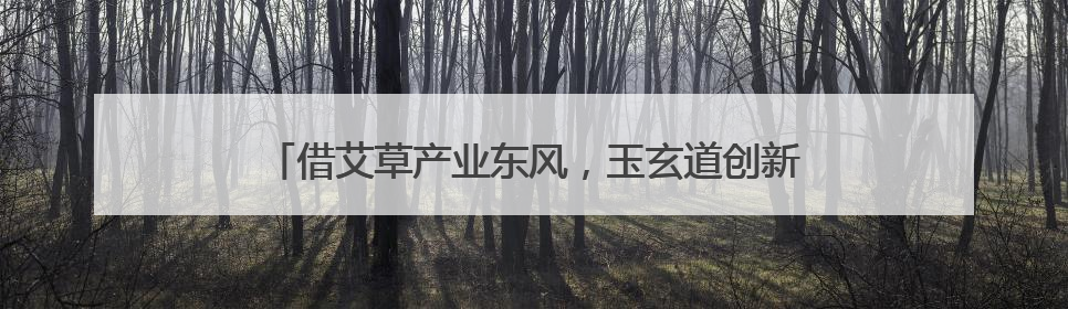 借艾草产业东风，玉玄道创新模式激活乡村产业振兴新动能