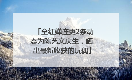 全红婵连更2条动态为陈艺文庆生，晒出最新收获的玩偶