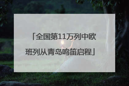 全国第11万列中欧班列从青岛鸣笛启程
