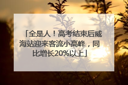 全是人！高考结束后威海站迎来客流小高峰，同比增长20%以上