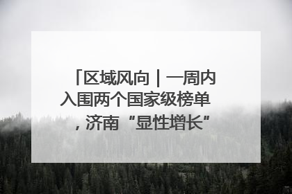 区域风向｜一周内入围两个国家级榜单，济南“显性增长”刷新城市影响力