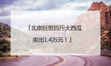 北京巨型百斤大西瓜卖出1.4万元！