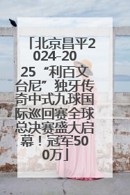 北京昌平2024-2025“利百文台尼”独牙传奇中式九球国际巡回赛全球总决赛盛大启幕！冠军500万