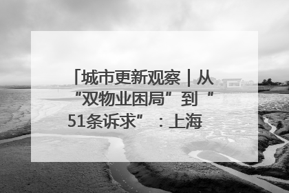 城市更新观察｜从“双物业困局”到“51条诉求”：上海市中心的老旧社区改造如何破题过关？