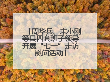 周华兵、未小刚等县四套班子领导开展“七一”走访慰问活动