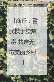 商丘：警民携手绘禁毒 共建无毒美丽乡村