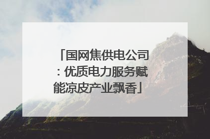 国网焦供电公司：优质电力服务赋能凉皮产业飘香