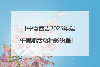 宁夏西吉2025年端午假期活动精彩纷呈