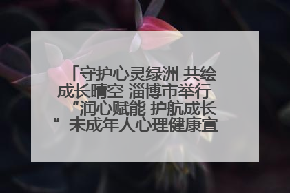 守护心灵绿洲 共绘成长晴空 淄博市举行“润心赋能 护航成长”未成年人心理健康宣传教育主题活动