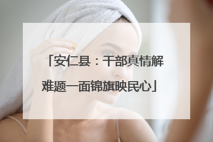 安仁县：干部真情解难题一面锦旗映民心