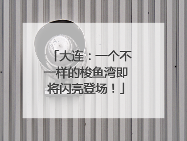 大连：一个不一样的梭鱼湾即将闪亮登场！