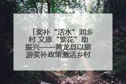 奖补“活水”润乡村 文旅“繁花”助振兴——黄龙县以旅游奖补政策激活乡村振兴新动能