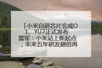 小米自研芯片玄戒O1、YU7正式发布 雷军：小米站上新起点，未来五年研发翻倍再投2000亿元
