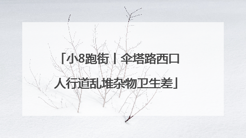 小8跑街丨伞塔路西口 人行道乱堆杂物卫生差