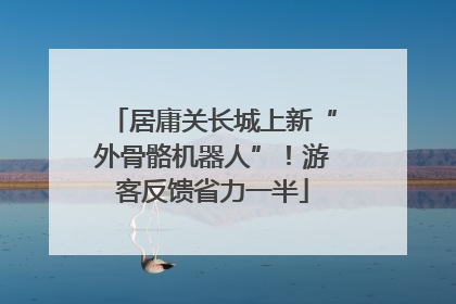 居庸关长城上新“外骨骼机器人”！游客反馈省力一半