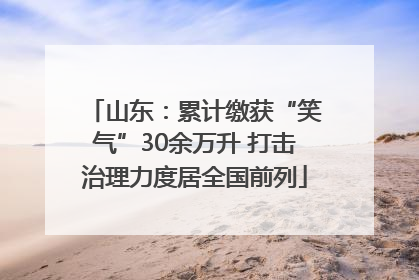 山东：累计缴获“笑气”30余万升 打击治理力度居全国前列