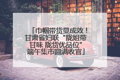 巾帼带货显成效！甘肃省妇联“陇姐带甘味 陇货优品位”端午集市圆满收官