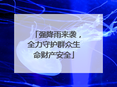 强降雨来袭，全力守护群众生命财产安全